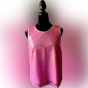 J.Crew Pink Sequin Blouse